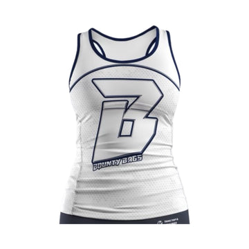 Bounty Bags Cornhole Women's Dri-Fit Tank Top White