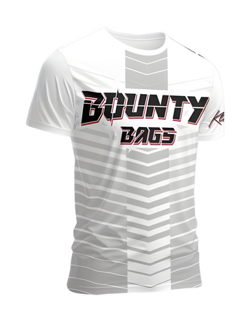 Bounty Bags Cornhole Dri Fit Shirt White