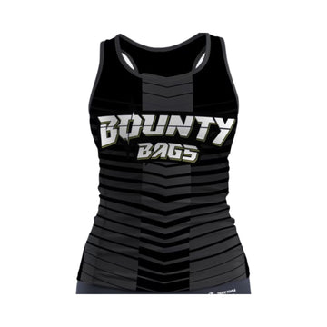 Bounty Bags Cornhole Women's Dri Fit Tank Top Black